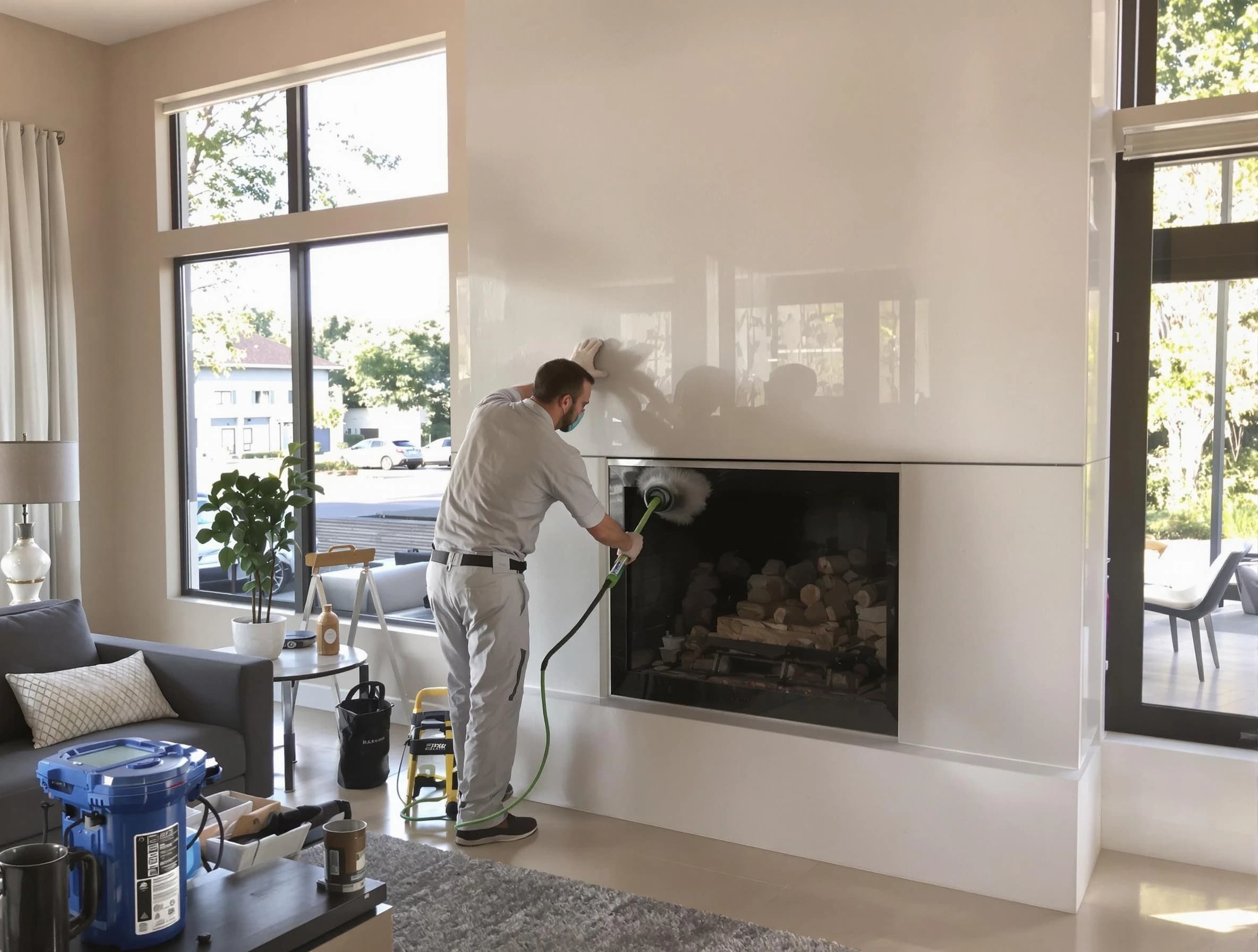 Spring Hill Chimney Sweep performing thorough soot removal in Spring Hill, TN