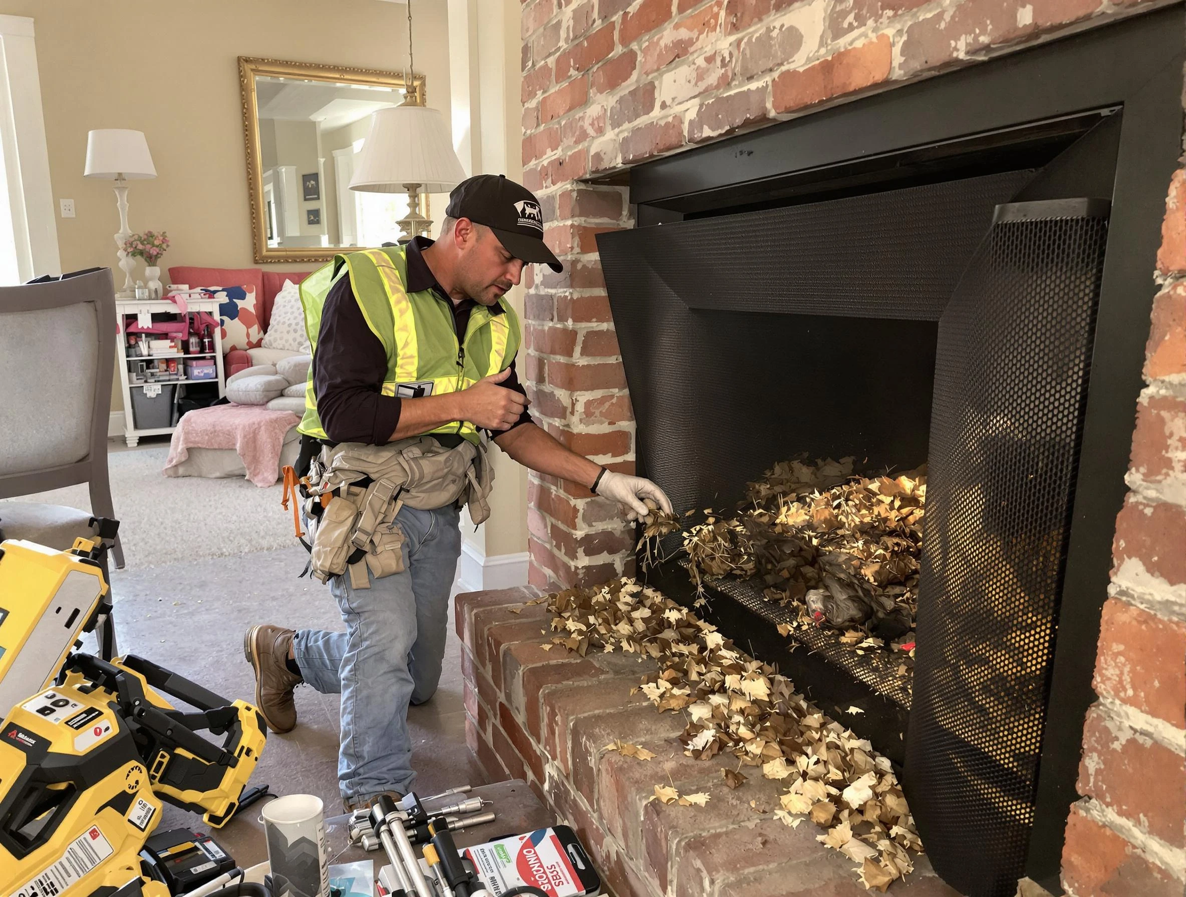 Safe screening installation by Spring Hill Chimney Sweep in Spring Hill, TN