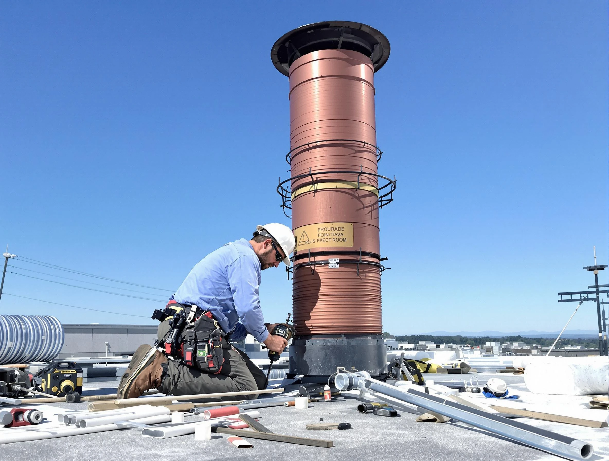 Installed chimney liner by Spring Hill Chimney Sweep in Spring Hill, TN