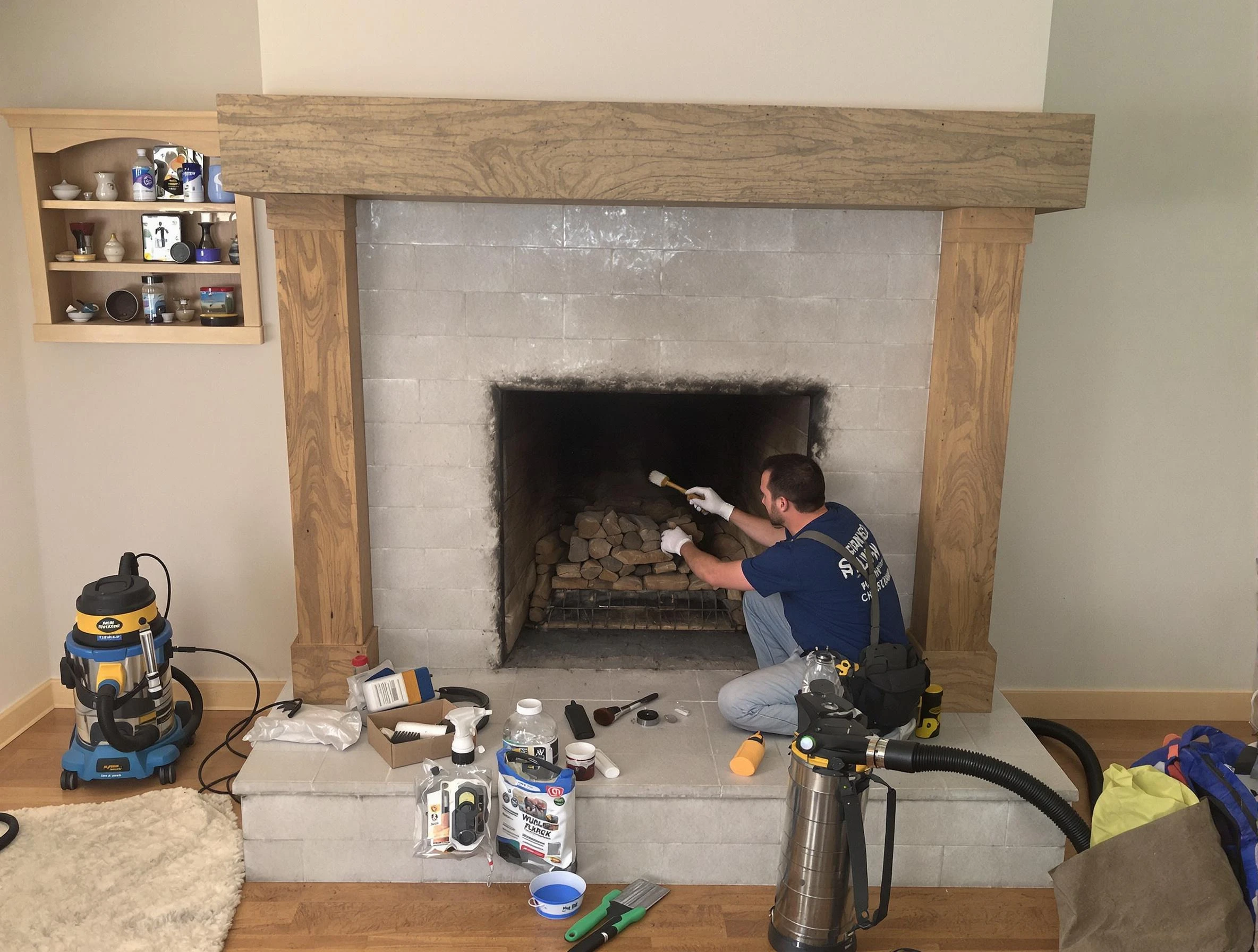 Detailed creosote removal process by Spring Hill Chimney Sweep in Spring Hill, TN