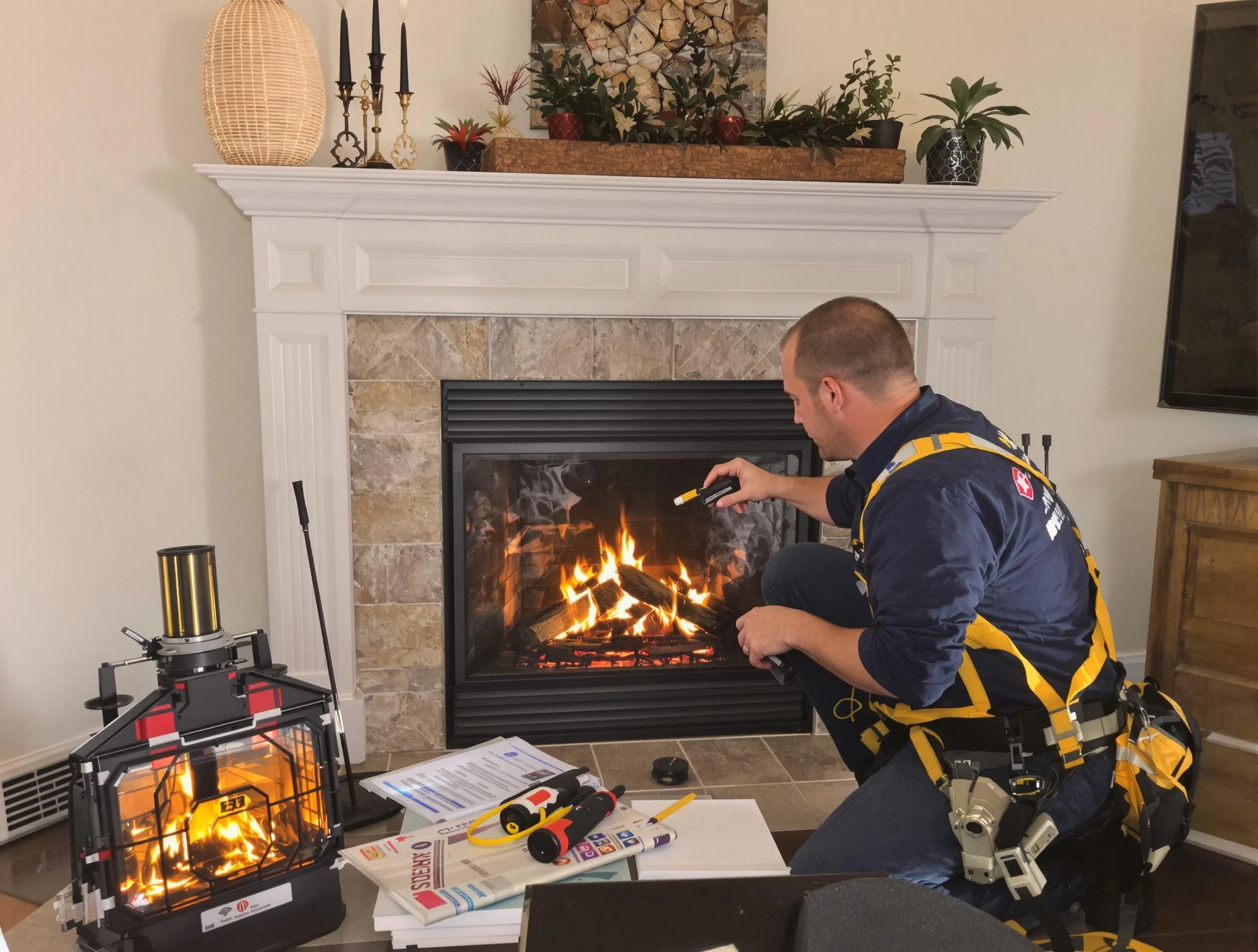 Safety-focused fireplace inspection by Spring Hill Chimney Sweep in Spring Hill, TN